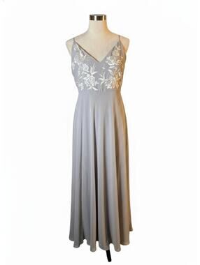 black long sleeve open back maxi dress Grey Lab
